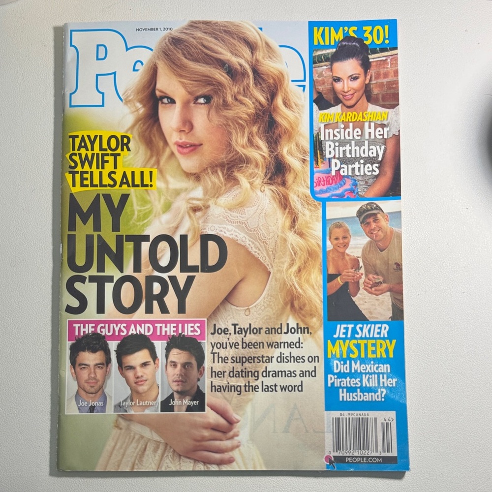 ✨ Taylor Swift PEOPLE Magazine Cover – November 1, 2010 – Vintage Collectible ✨